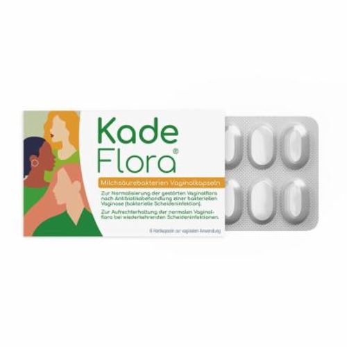 KadeFlora Milchs&auml;urebakterien Vaginalkapseln, 6 Stk., DR. KADE Pharmazeutische Fabrik GmbH