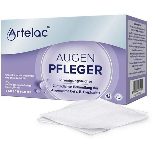 Artelac Augenpfleger Lidreinigungst&uuml;cher, 20 Stk., Dr. Gerhard Mann