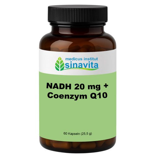 NADH 20 mg + Coenzym Q10, 60 Stk., medicus sinavita GmbH