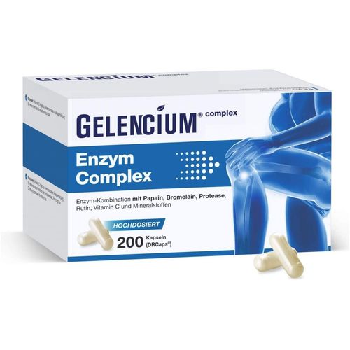 GELENCIUM Enzym Complex hochdosiert mit Bromelain, 200 Stk., Heilpflanzenwohl GmbH