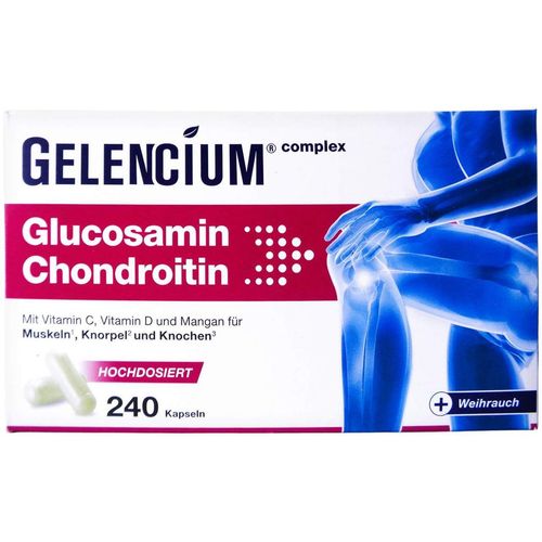 GELENCIUM Glucosamin Chondroitin hochdos. Vit C, 240 Stk., Heilpflanzenwohl GmbH