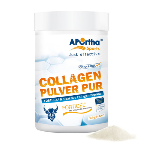 APOrtha Sports FORTIGEL Collagen-Pulver PUR, 300 g, APOrtha Deutschland GmbH
