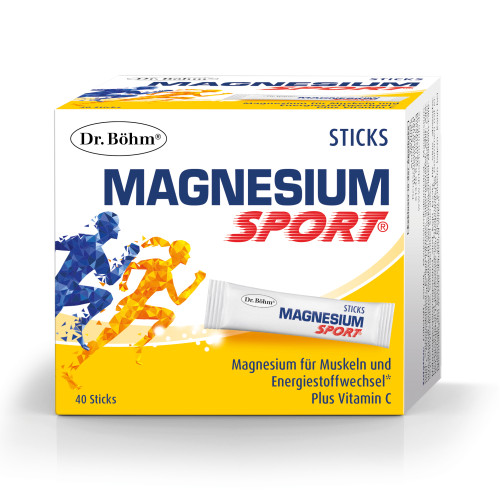 Dr. B&ouml;hm Magnesium Sport Sticks, 40x1,5 g, Apomedica Pharmazeutische Produkte GmbH
