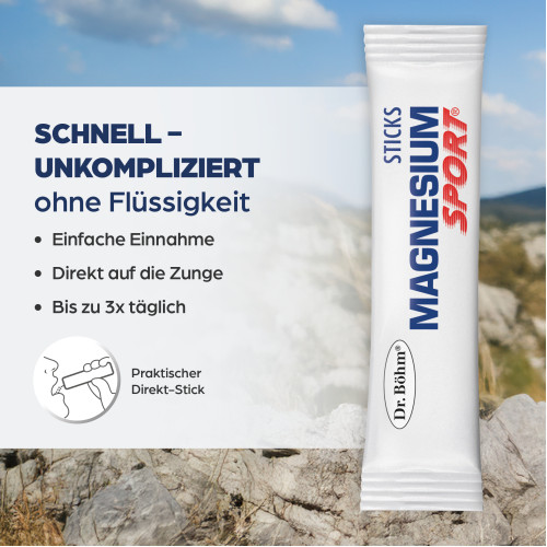 Dr. B&ouml;hm Magnesium Sport Sticks, 40x1,5 g, Apomedica Pharmazeutische Produkte GmbH