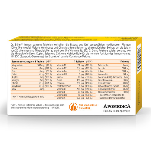 Dr. B&ouml;hm Immun complex, 30 Stk., Apomedica Pharmazeutische Produkte GmbH