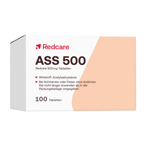 ASS RedCare 500 mg Tabletten, 100 Stk., Fairmed Healthcare GmbH