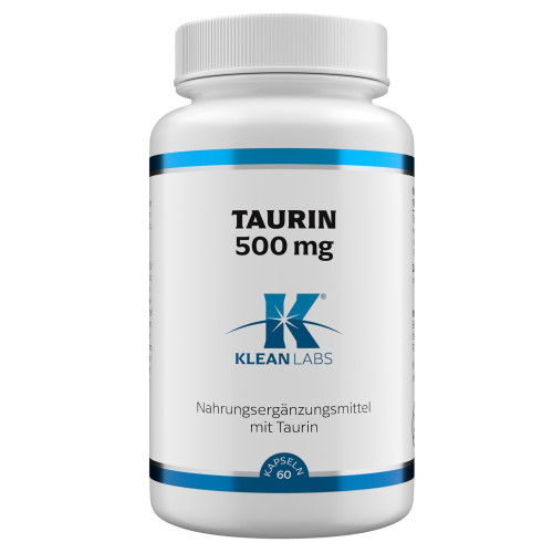 Taurin 500 mg KLEAN LABS, 60 Stk., Supplementa GmbH