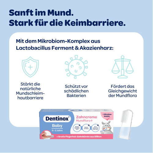 Dentinox Zahncreme Mundflora Baby, 30 ml, Dentinox Gesellschaft f&uuml;r pharmazeutische Pr&auml;parate