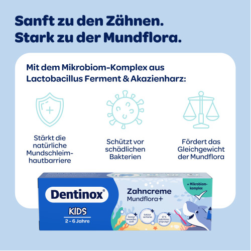 Dentinox Zahncreme Mundflora Kids, 75 ml, Dentinox Gesellschaft f&uuml;r pharmazeutische Pr&auml;parate