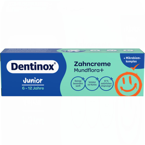 Dentinox Zahncreme Mundflora Junior, 75 ml, Dentinox Gesellschaft f&uuml;r pharmazeutische Pr&auml;parate