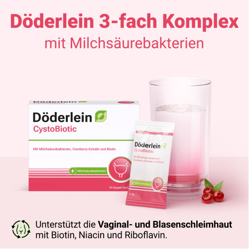 DÖDERLEIN CystoBiotic Milchsäurebakt. + Cranberry, 10x4 g, Heilpflanzenwohl GmbH