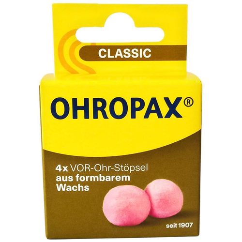 OHROPAX CLASSIC WACHS VOR-Ohr St&ouml;psel, 4 Stk., Ohropax GmbH