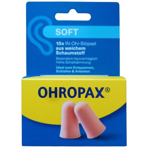 OHROPAX SOFT SCHAUMSTOFF IN-Ohr St&ouml;psel, 10 Stk., Ohropax GmbH