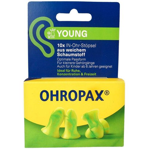 OHROPAX YOUNG SCHAUMSTOFF IN-Ohr St&ouml;psel, 10 Stk., Ohropax GmbH