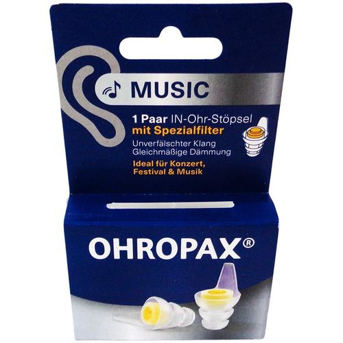 OHROPAX MUSIC FILTERSTOEPSEL IN-Ohr, 2 Stk., Ohropax GmbH