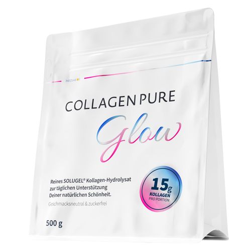 COLLAGEN PURE Glow 100% reines Kollagen Pulver, 500 g, Mediakos GmbH