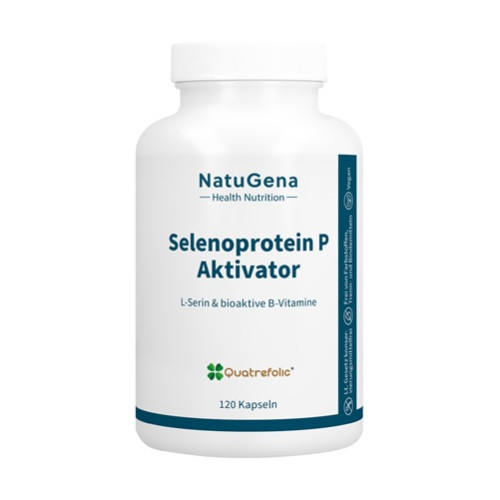 Selenoprotein P Aktivator L-Serin + B-Vitamine, 120 Stk., NatuGena GmbH
