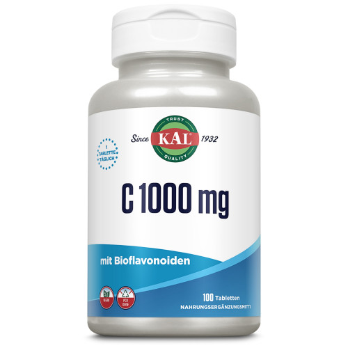 Vitamin C 1000 mg KAL, 100 Stk., Supplementa GmbH