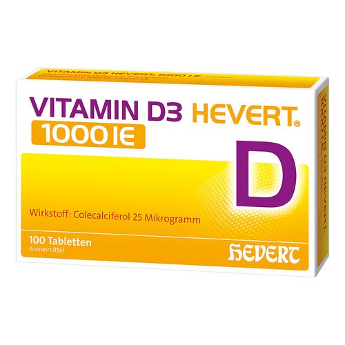 Vitamin D3 Hevert 1000 I.E., 100 Stk., Hevert-Arzneimittel GmbH & Co. KG