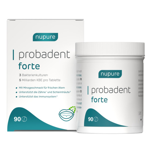 nupure probadent forte 3 Bakterienkultur 5 Mrd KBE, 90 Stk., AixSwiss B.V.