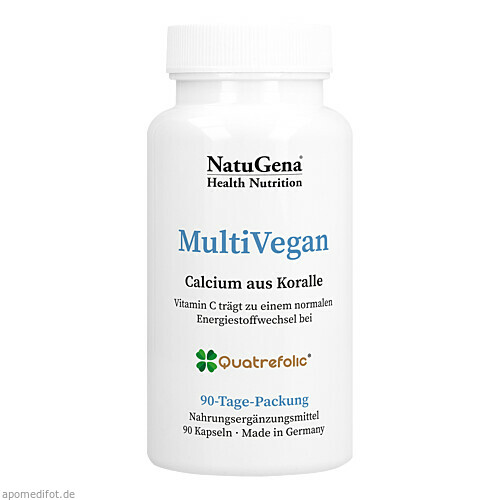 MultiVegan Calcium + Eisen + Vitamin B12, 90 Stk., NatuGena GmbH