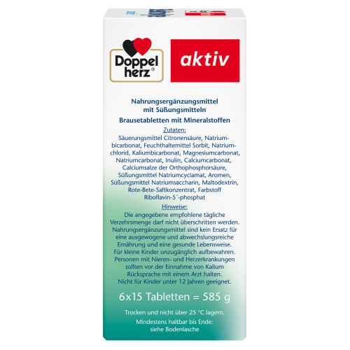 Doppelherz Elektrolyte zuckerfrei, 6x15 Stk., Queisser Pharma GmbH & Co. KG