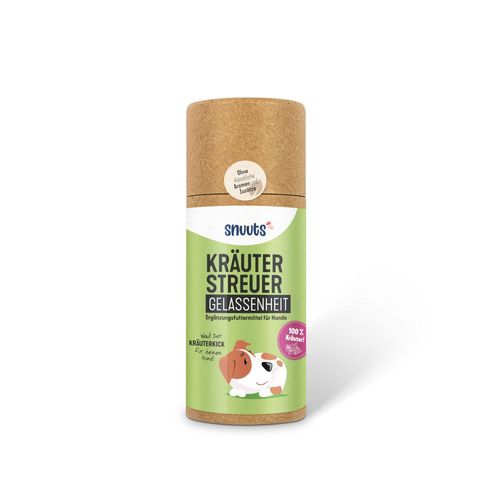 snuuts Kr&auml;uterstreuer f&uuml;r Hunde Gelassenheit, 55 g, Marschhof GmbH & Co. KG