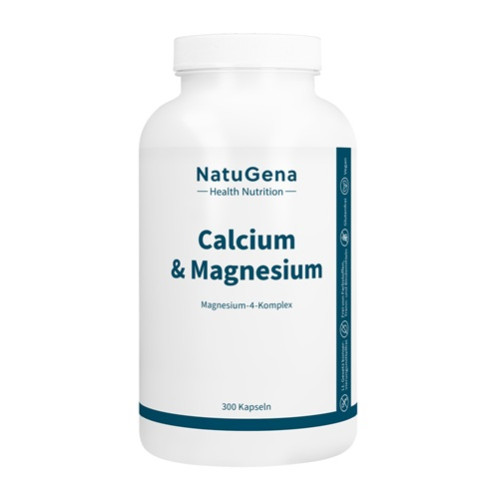 Calcium & Magnesium 4 Komplex vegan, 300 Stk., NatuGena GmbH