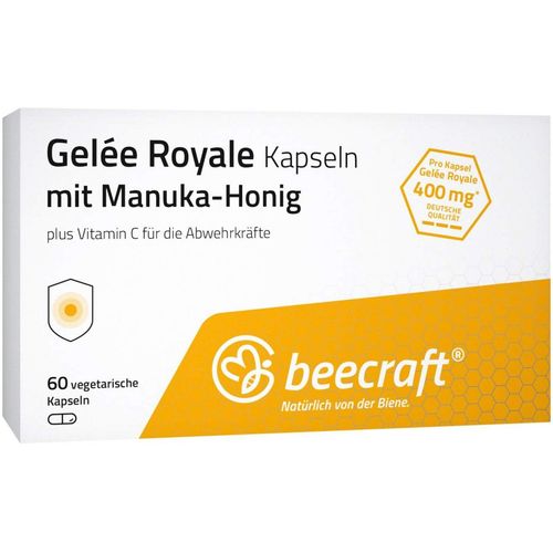 Beecraft Gelee Royale Kapseln mit Manuka-Honig, 60 Stk., Hansa Naturheilmittel GmbH