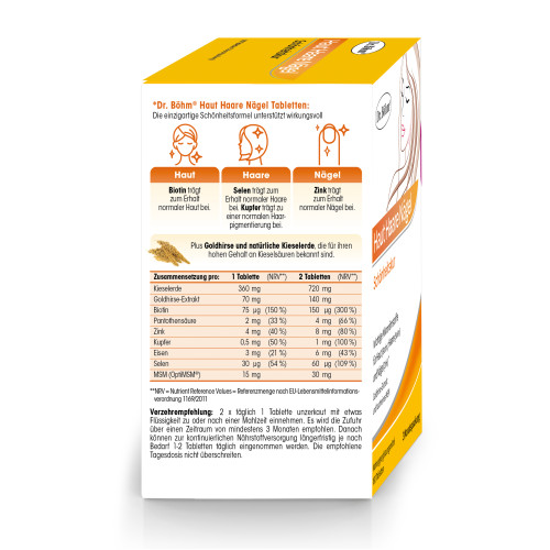 Dr. B&ouml;hm Haut Haare N&auml;gel Sch&ouml;nheitskur, 180 Stk., Apomedica Pharmazeutische Produkte GmbH