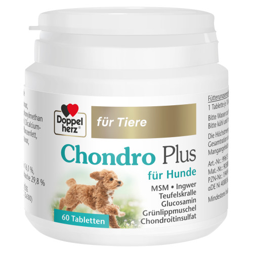 Doppelherz für Tiere Chondro Plus für Hunde, 60 Stk., Queisser Pharma GmbH & Co. KG