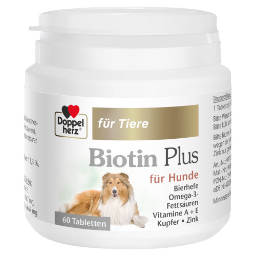 Doppelherz für Tiere Biotin Plus für Hunde, 60 Stk., Queisser Pharma GmbH & Co. KG