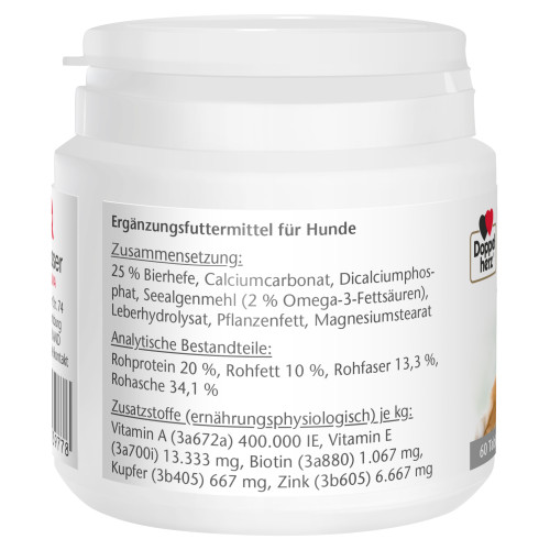 Doppelherz für Tiere Biotin Plus für Hunde, 60 Stk., Queisser Pharma GmbH & Co. KG