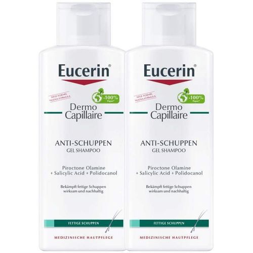 Eucerin DermoCapillaire Anti-Schuppen Gel SHA DP, 2x250 ml, Beiersdorf AG Eucerin