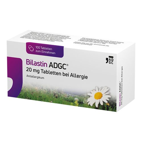 Bilastin ADGC 20 mg Tabletten bei Allergie, 100 Stk., Zentiva Pharma GmbH