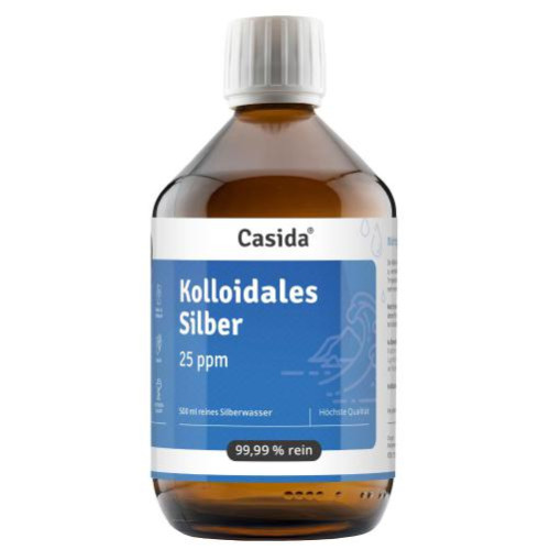 Kolloidales Silber 25 ppm 99.99%, 500 ml, Casida GmbH
