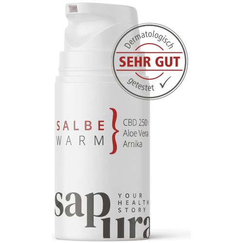 CBD W&auml;rmesalbe Arnika+Teufelskralle, 50 ml, sapura health GmbH