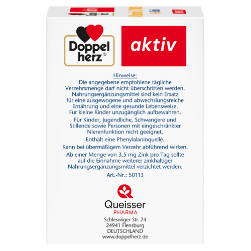 Doppelherz Vitamin C 1000+D3+Zink DIRECT, 40 Stk., Queisser Pharma GmbH & Co. KG Doppelherz Vitamin C 1000+D3+Zink DIRECT, 40 Stk., Queisser Pharma GmbH & Co. KG