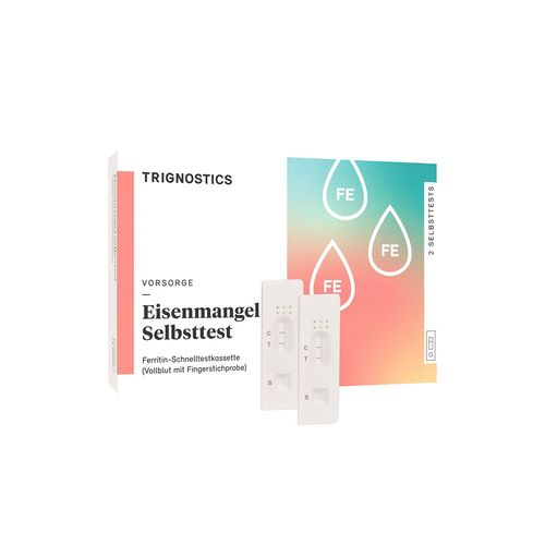 TRIGNOSTICS Ferritin Selbsttest Eisenmangel, 2 Stk., Trignostics GmbH