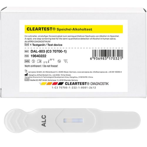 CLEARTEST Speichel-Alkoholtest, 1 Stk., Diaprax GmbH