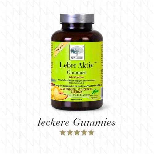 Leber Aktiv Gummies, 60 Stk., New Nordic Deutschland GmbH