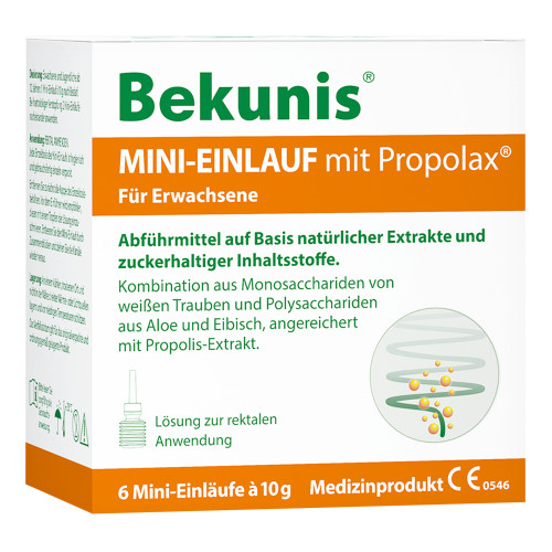 Bekunis Mini-Einlauf mit Propolax, 6 Stk., Hansa Naturheilmittel GmbH