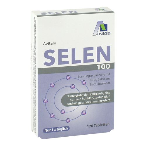 Selen 100 ug Tabletten, 120 Stk., Avitale GmbH Selen 100 ug Tabletten, 120 Stk., Avitale GmbH