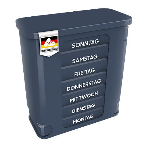 KERPERS PILLENDOSE 7-TAGE grau/blau, 1 Stk., Kerpers Innovation Handels GmbH