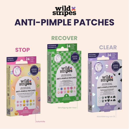 Wild Stripes Anti-Pickel Patches Groovy Recover, 24 Stk., New Flag GmbH