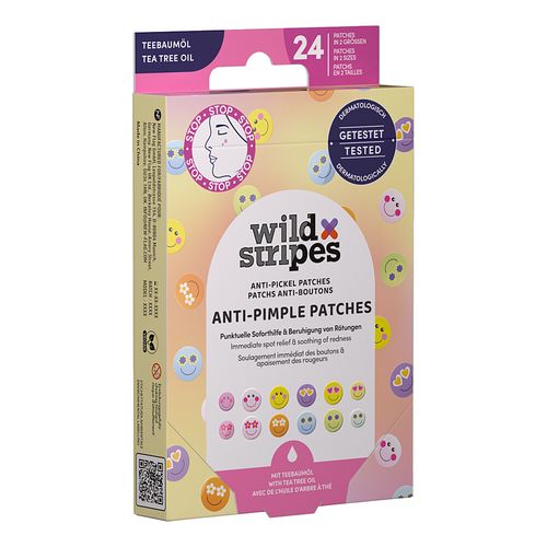 Wild Stripes Anti-Pickel Patches Smile Stop, 24 Stk., New Flag GmbH