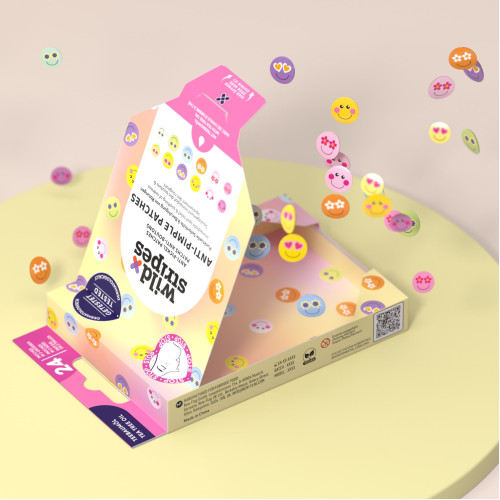 Wild Stripes Anti-Pickel Patches Smile Stop, 24 Stk., New Flag GmbH