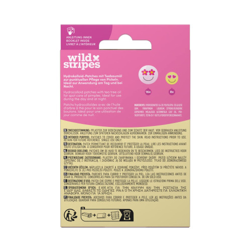 Wild Stripes Anti-Pickel Patches Smile Stop, 24 Stk., New Flag GmbH