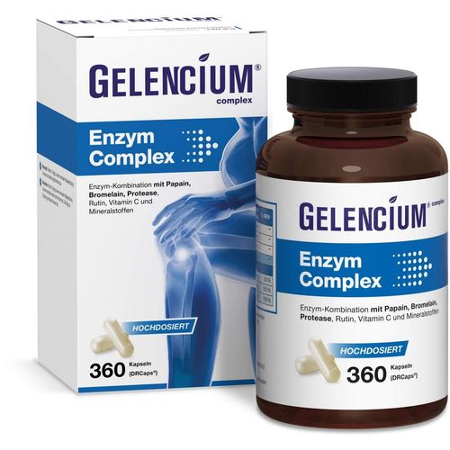 GELENCIUM Enzym Complex hochdosiert mit Bromelain, 360 Stk., Heilpflanzenwohl GmbH