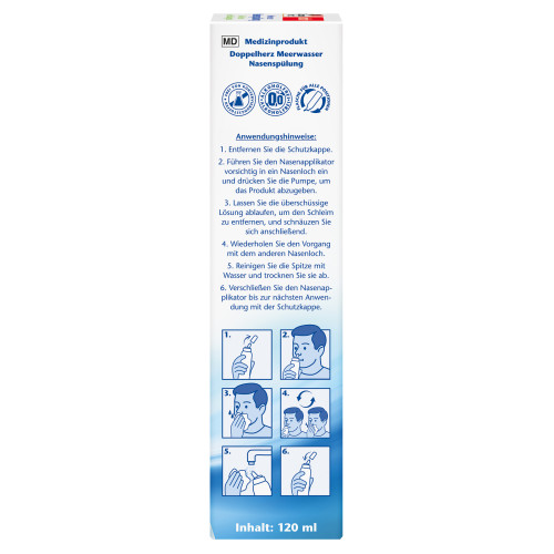 Doppelherz Meerwasser Nasenspülung, 120 ml, Queisser Pharma GmbH & Co. KG